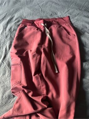 women's Dark Cherry Zamora™ High Waisted - Jogger Scrub Pants
